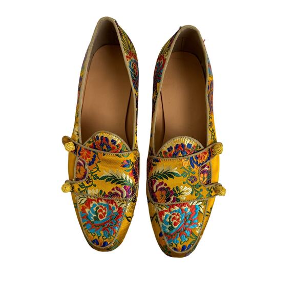 Mens size 10 Wedge Embroidery Flat Leisure Slip On Shoes main image 8